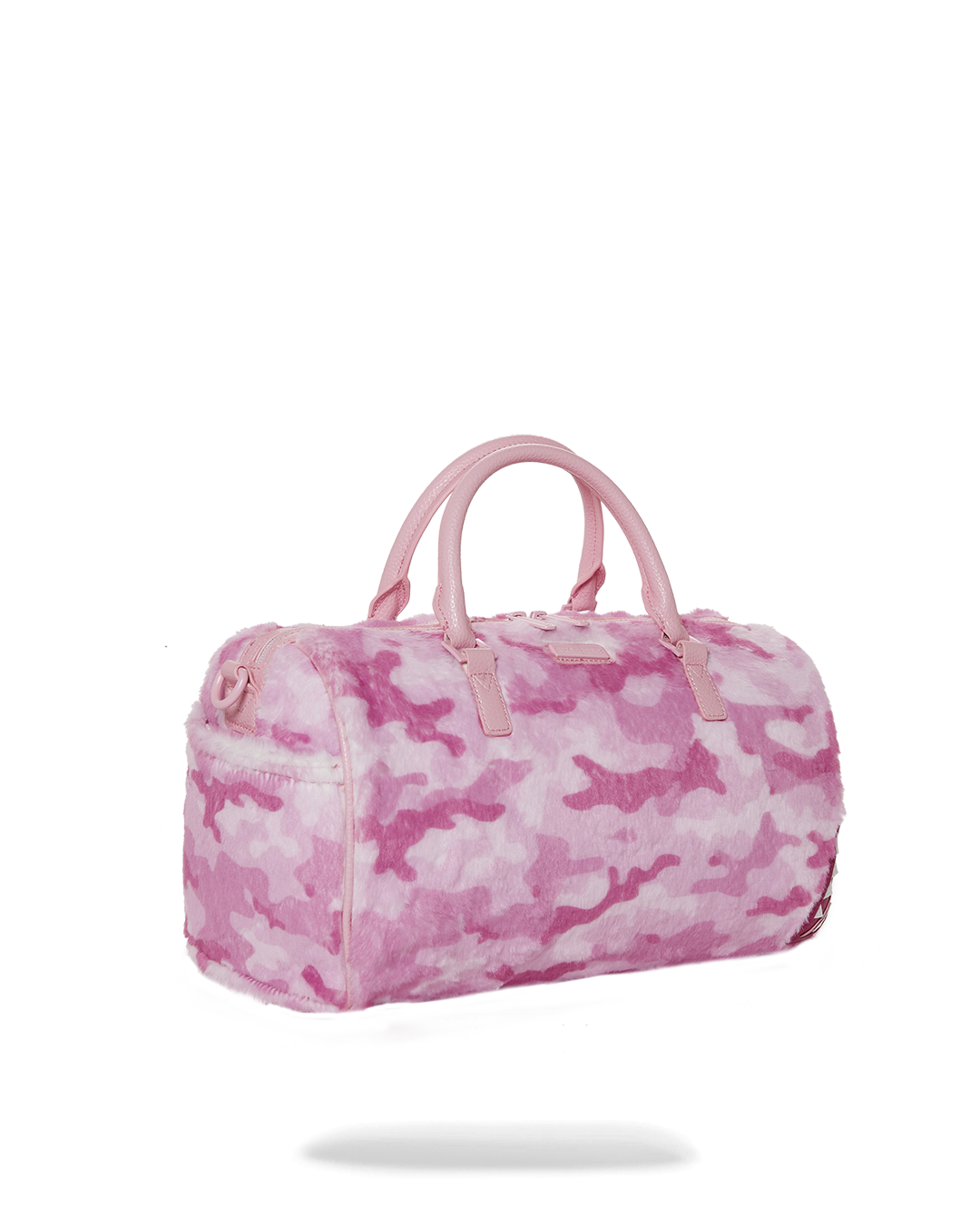 SPRAYGROUND® DUFFLE PINK CAMO FAUX MINI FUR DUFFLE