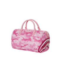 SPRAYGROUND® DUFFLE PINK CAMO FAUX MINI FUR DUFFLE