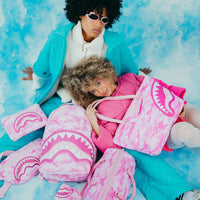 SPRAYGROUND® DUFFLE PINK CAMO FAUX MINI FUR DUFFLE