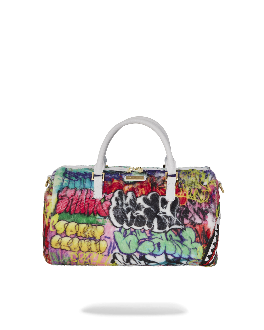 SPRAYGROUND® DUFFLE GRAFFITI FAUX FUR MINI DUFFLE