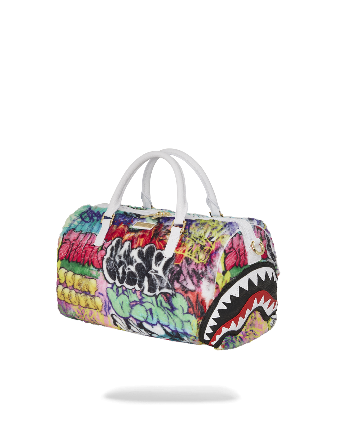 SPRAYGROUND® DUFFLE GRAFFITI FAUX FUR MINI DUFFLE