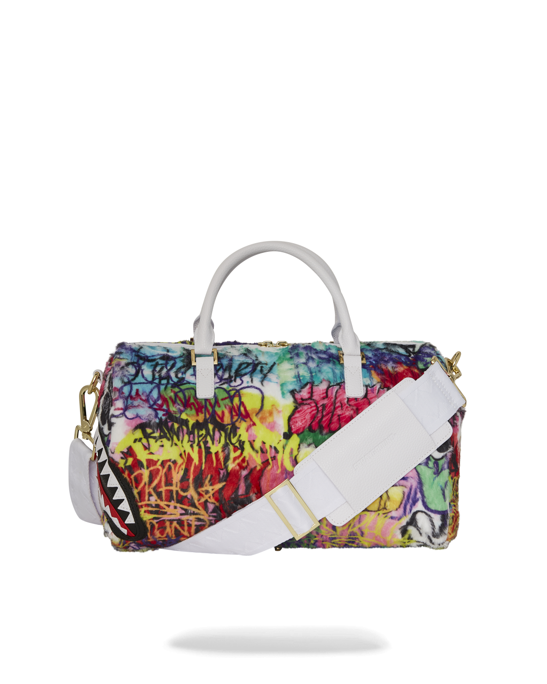 SPRAYGROUND® DUFFLE GRAFFITI FAUX FUR MINI DUFFLE