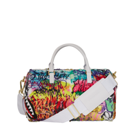 SPRAYGROUND® DUFFLE GRAFFITI FAUX FUR MINI DUFFLE