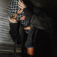 SPRAYGROUND® SKI MASK CHECKERED DRIP SKI MASK