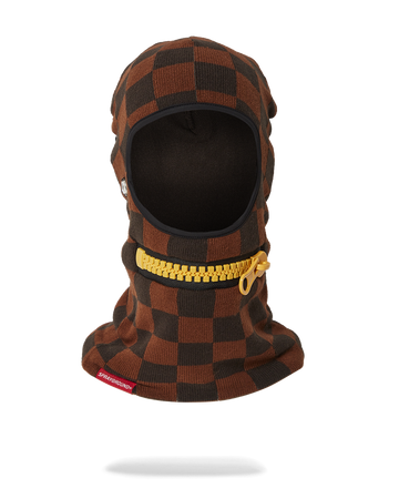 SPRAYGROUND® SKI MASK GOLD ZIPPER MOUTH SKI MASK