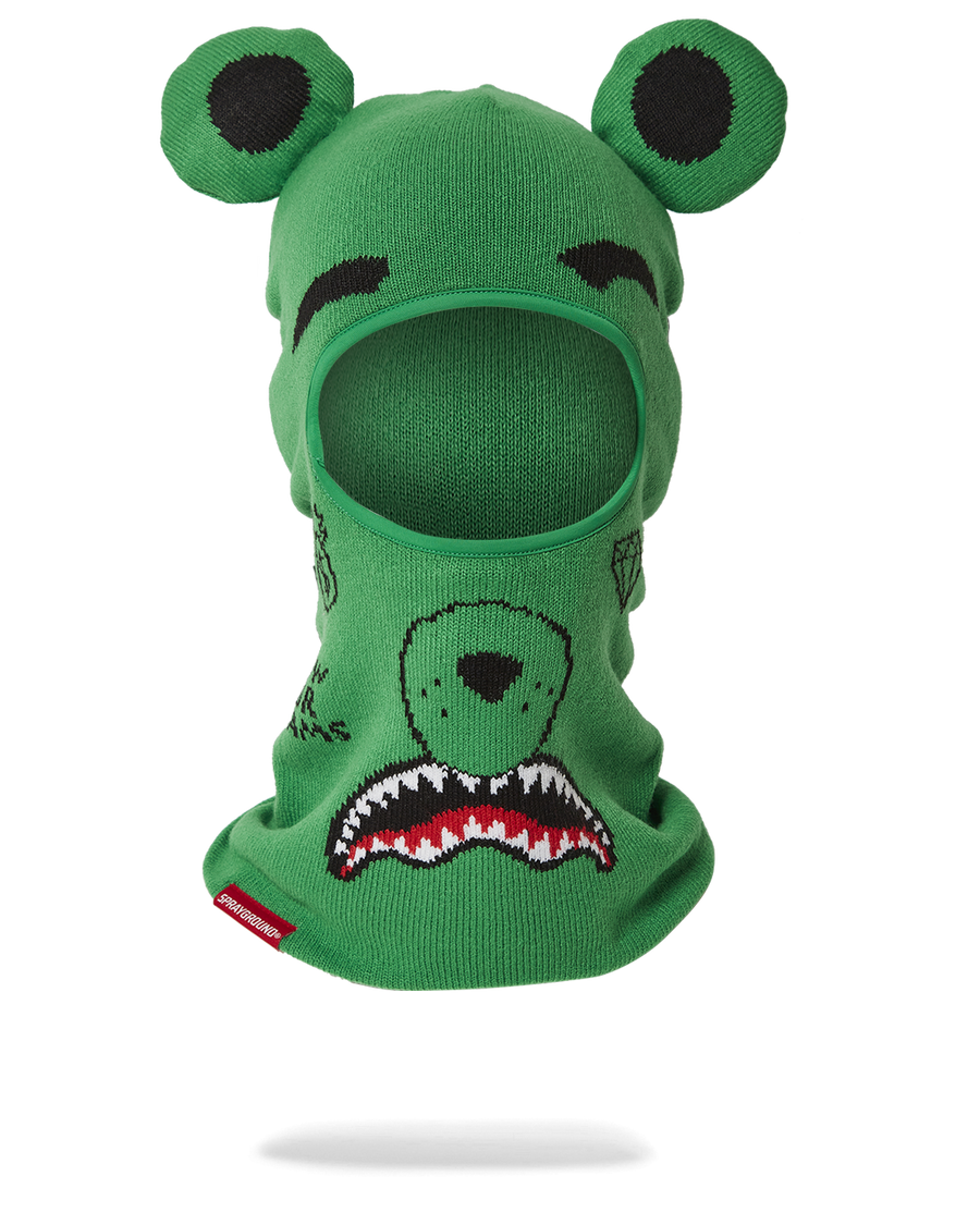 SPRAYGROUND® SKI MASK GREEN MONEY BEAR SKI MASK