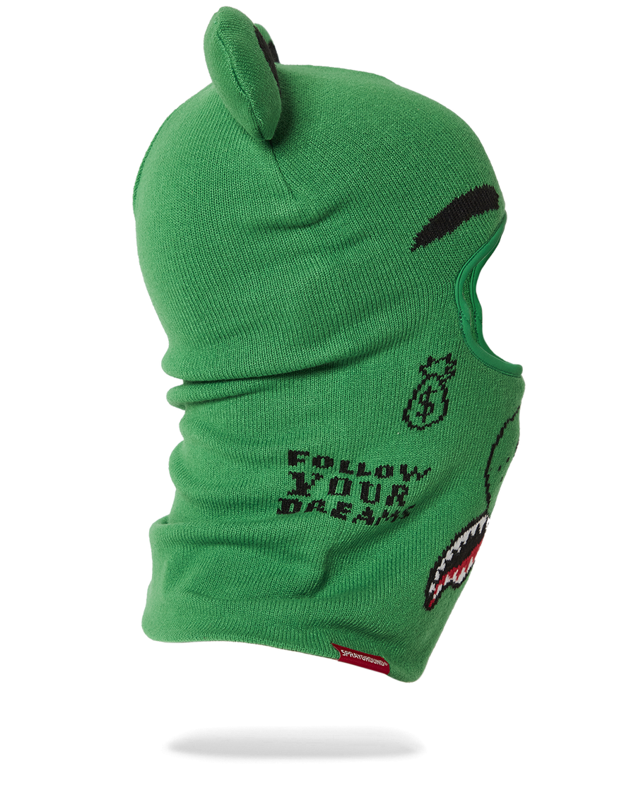 SPRAYGROUND® SKI MASK GREEN MONEY BEAR SKI MASK