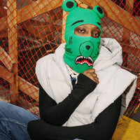 SPRAYGROUND® SKI MASK GREEN MONEY BEAR SKI MASK