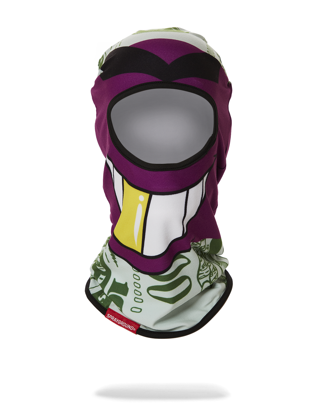 SPRAYGROUND® SKI MASK BIG MONEY BOY FACE PURPLE SKI MASK