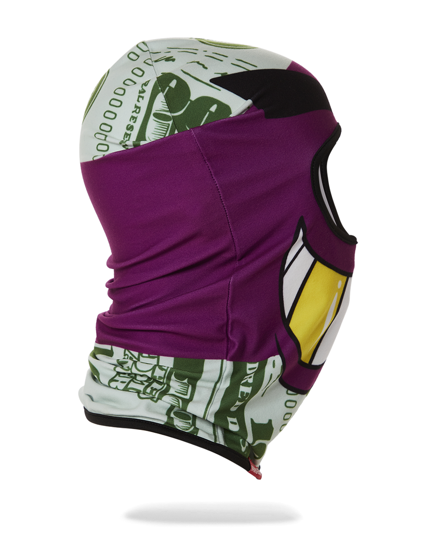 SPRAYGROUND® SKI MASK BIG MONEY BOY FACE PURPLE SKI MASK