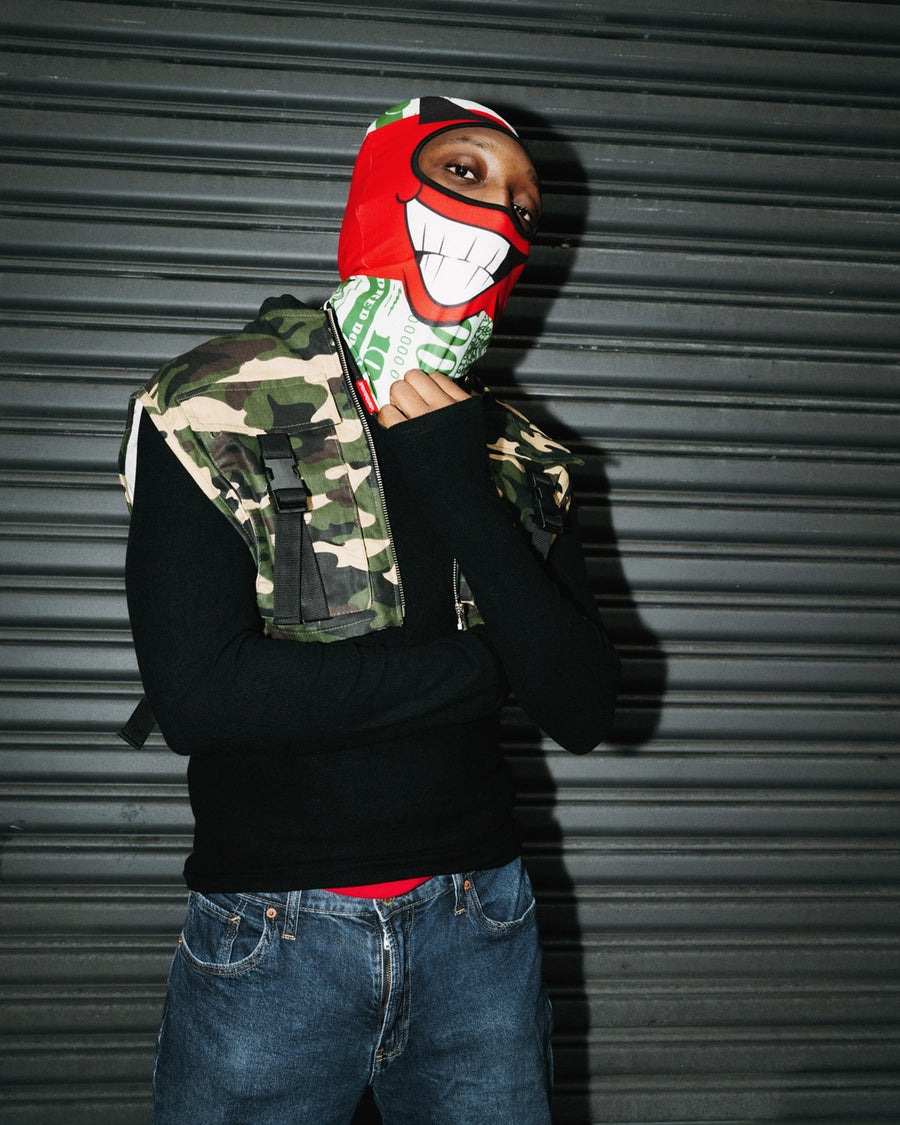 SPRAYGROUND® SKI MASK BIG MONEY BOY FACE RED SKI MASK