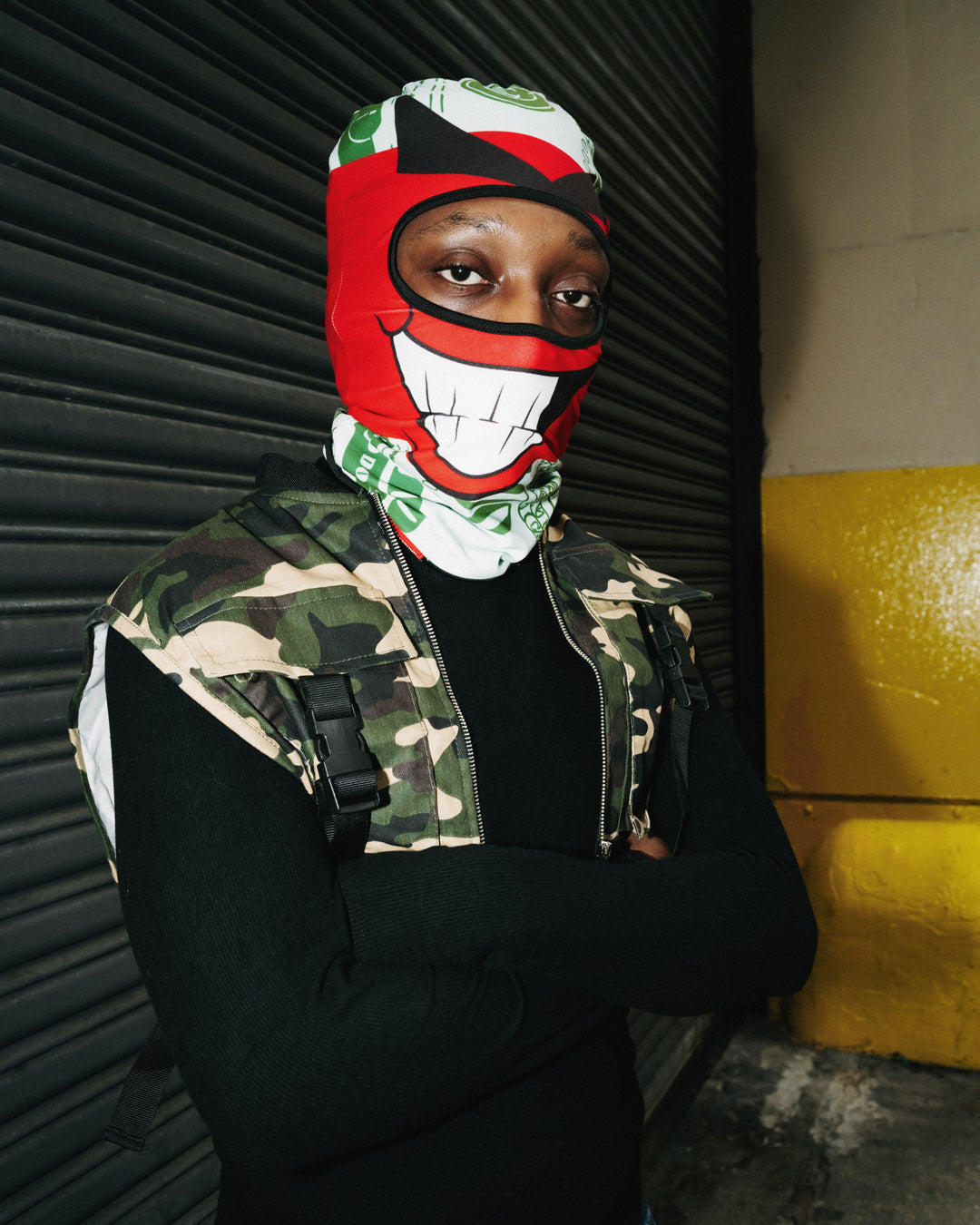 SPRAYGROUND® SKI MASK BIG MONEY BOY FACE RED SKI MASK