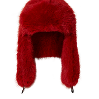 SPRAYGROUND® HAT SKY HIGH SEEKERS ARCTIC RED FUR TRAPPER HAT