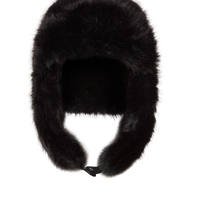 SPRAYGROUND® HAT SKY HIGH SEEKERS ARCTIC BLACK FUR TRAPPER HAT