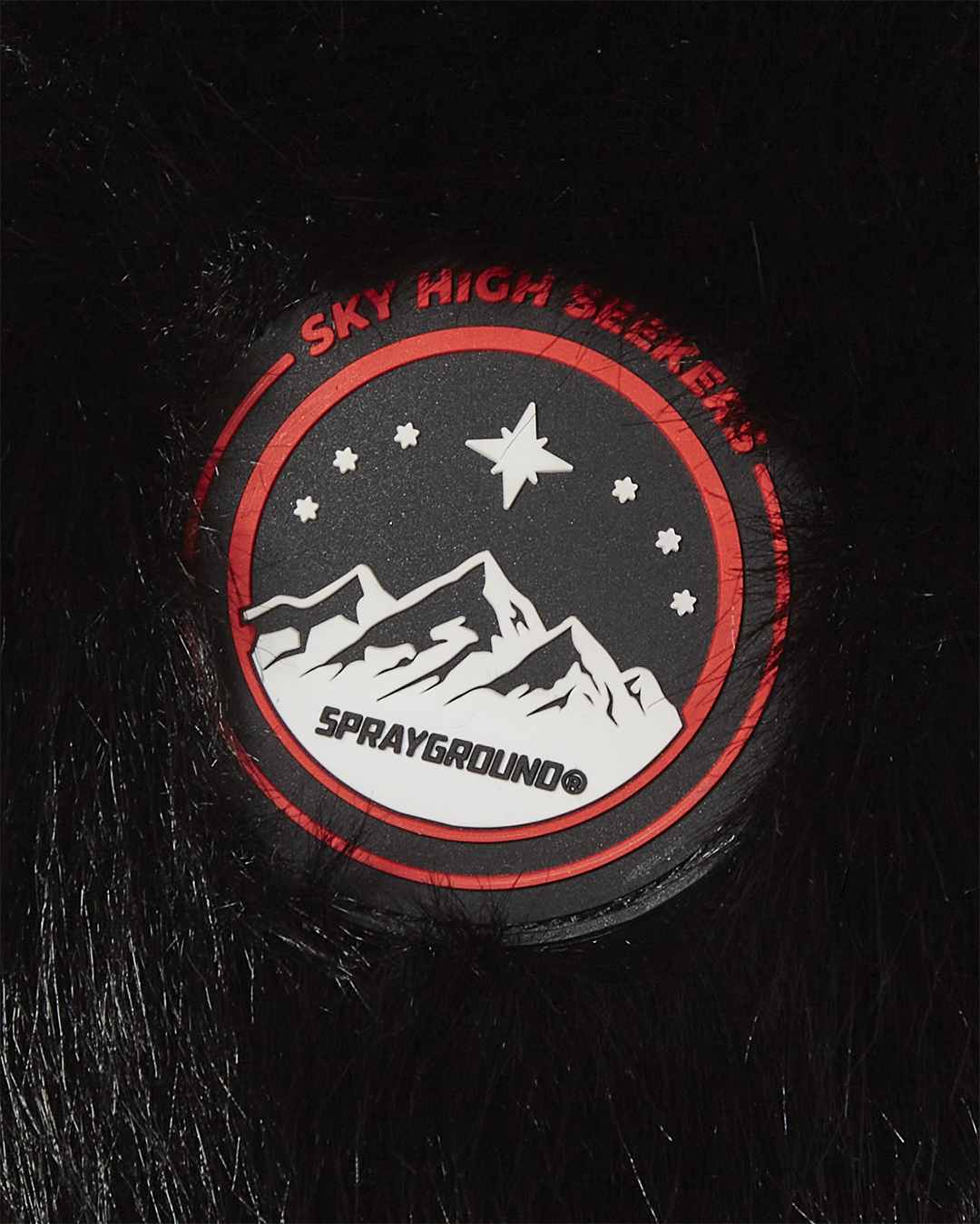 SPRAYGROUND® HAT SKY HIGH SEEKERS ARCTIC BLACK FUR TRAPPER HAT