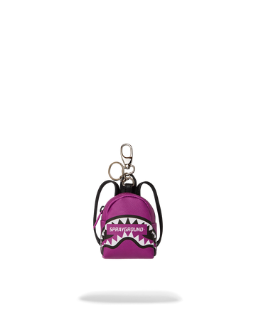 SPRAYGROUND® KEYCHAIN SMASH LOGO VIOLA BACKPACK KEYCHAIN