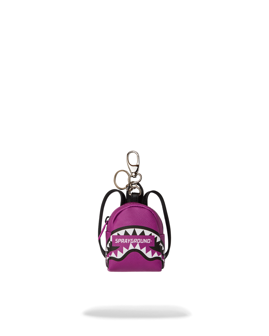 SPRAYGROUND® KEYCHAIN SMASH LOGO VIOLA BACKPACK KEYCHAIN