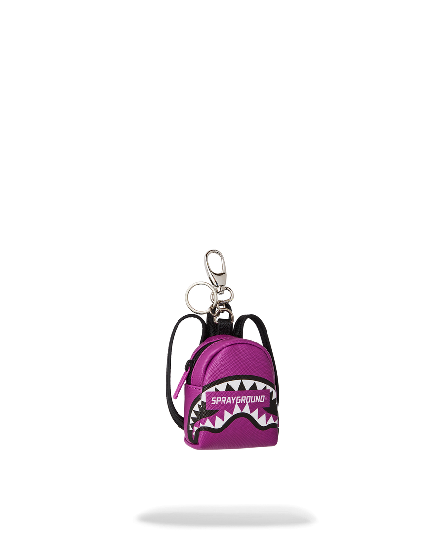 SPRAYGROUND® KEYCHAIN SMASH LOGO VIOLA BACKPACK KEYCHAIN