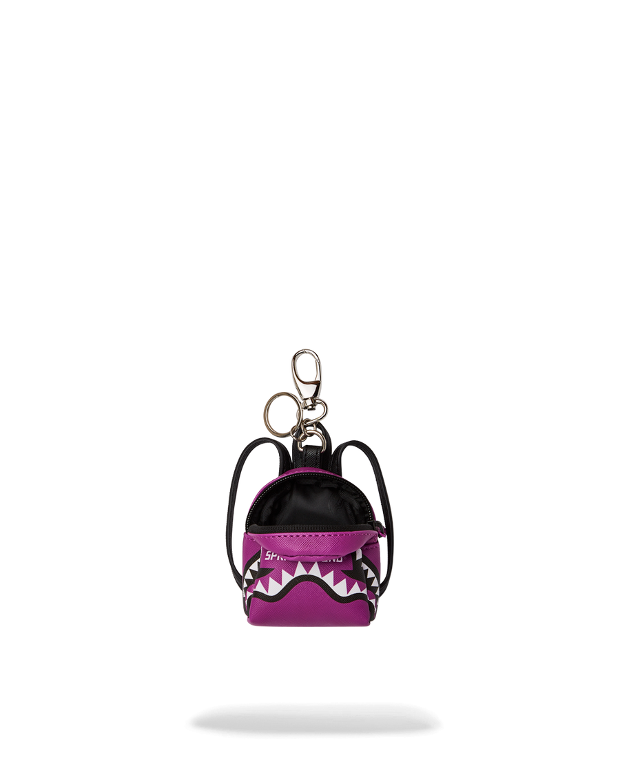 SPRAYGROUND® KEYCHAIN SMASH LOGO VIOLA BACKPACK KEYCHAIN