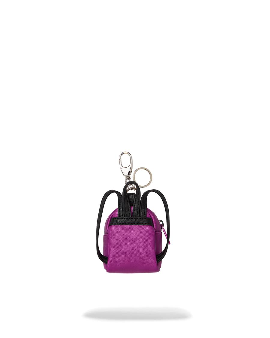 SPRAYGROUND® KEYCHAIN SMASH LOGO VIOLA BACKPACK KEYCHAIN