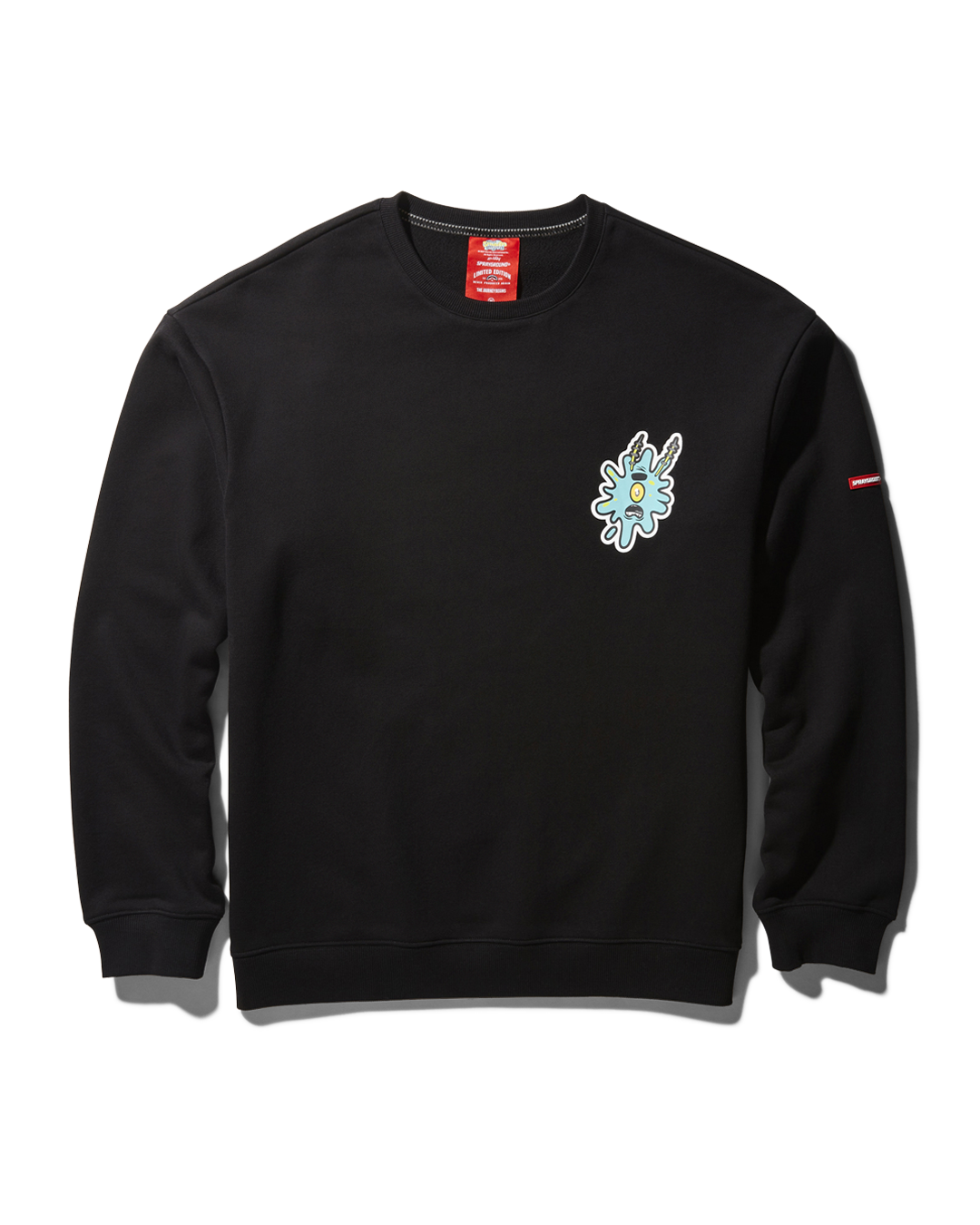 SPRAYGROUND® APPAREL SPONGEBOB SPLAT PULLOVER SWEATER (BLACK)