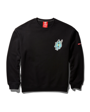 SPRAYGROUND® APPAREL SPONGEBOB SPLAT PULLOVER SWEATER (BLACK)