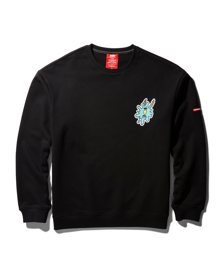 SPRAYGROUND® APPAREL SPONGEBOB SPLAT PULLOVER SWEATER (BLACK)