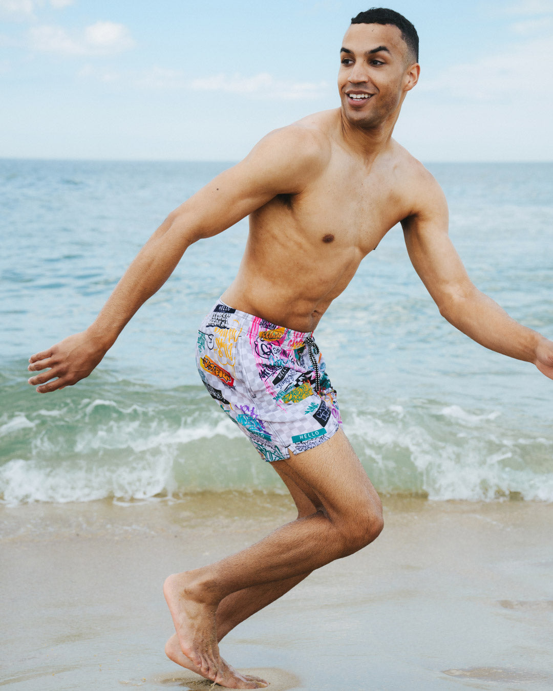 SPRAYGROUND® SWIM CREATE ANOTHER DAY SWIM SHORTS