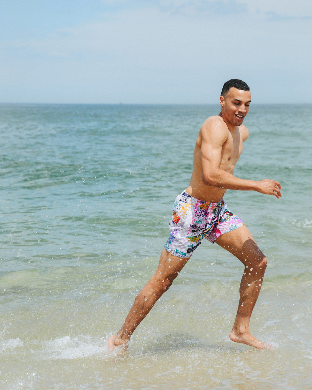 SPRAYGROUND® SWIM CREATE ANOTHER DAY SWIM SHORTS