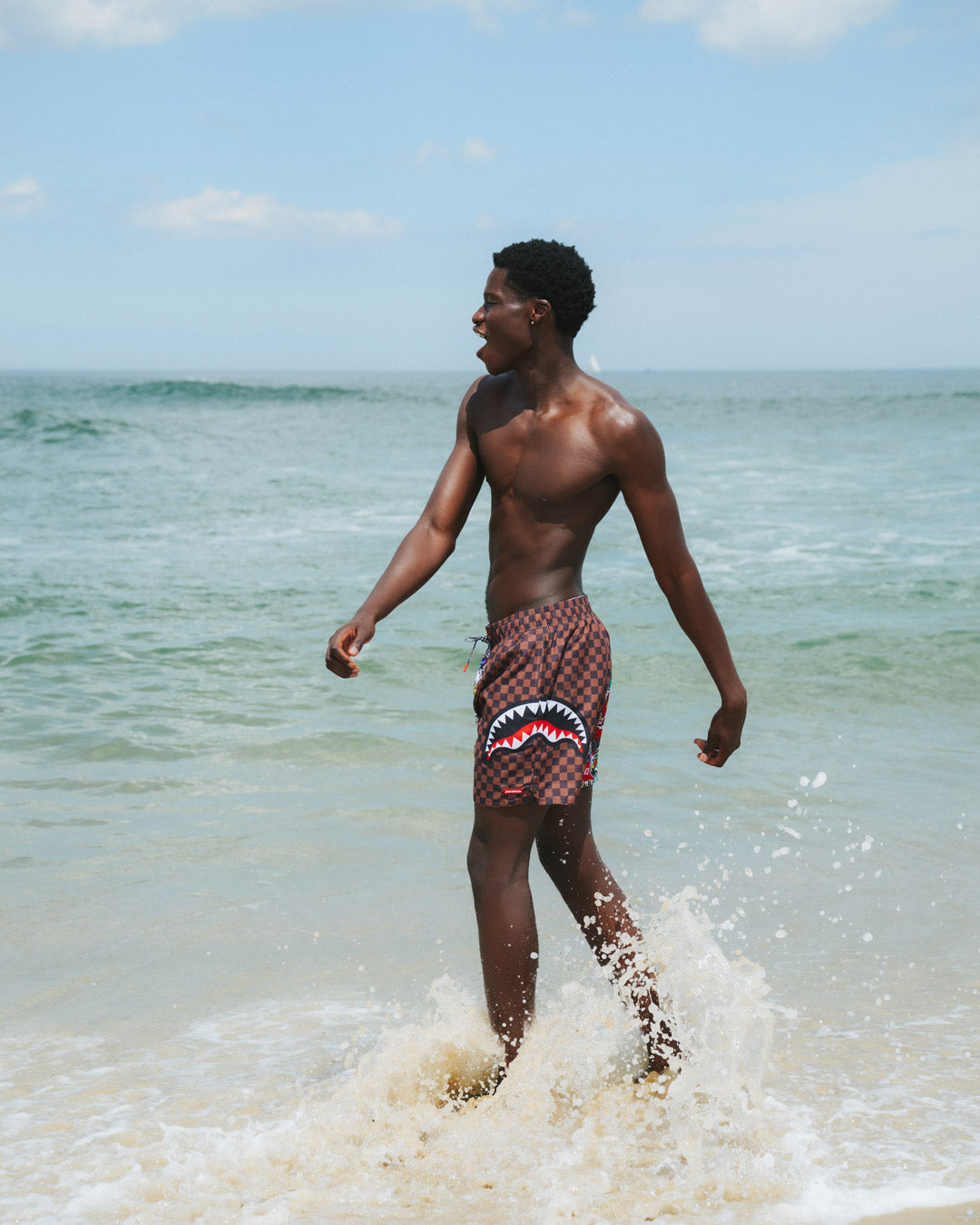 STICKER BOMB SWIM SHORTS