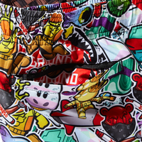 STICKER BOMB SWIM SHORTS