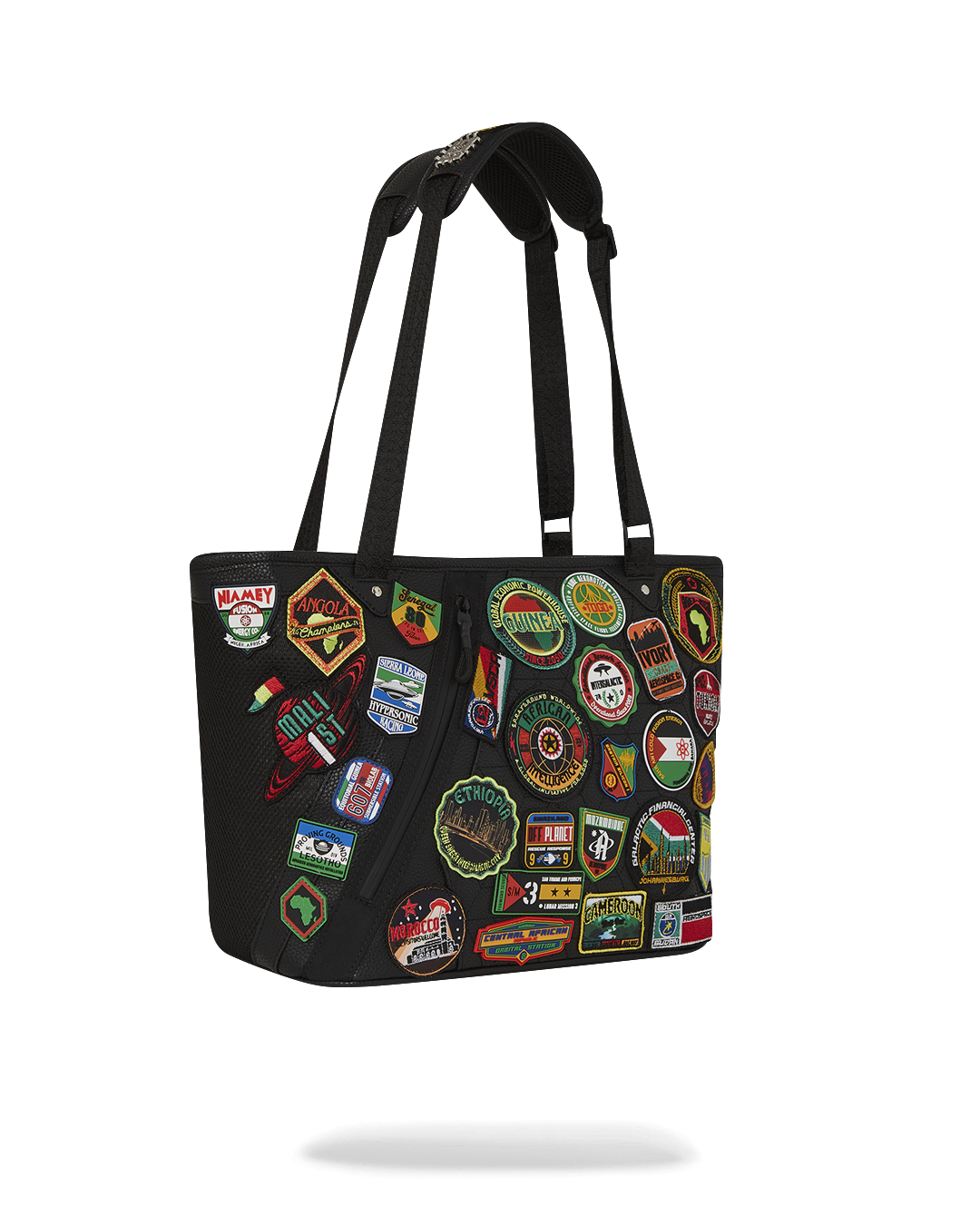 SPRAYGROUND® TOTE A.I. THE 54 (PATCHES OF AFRICA) CARGO TOTE