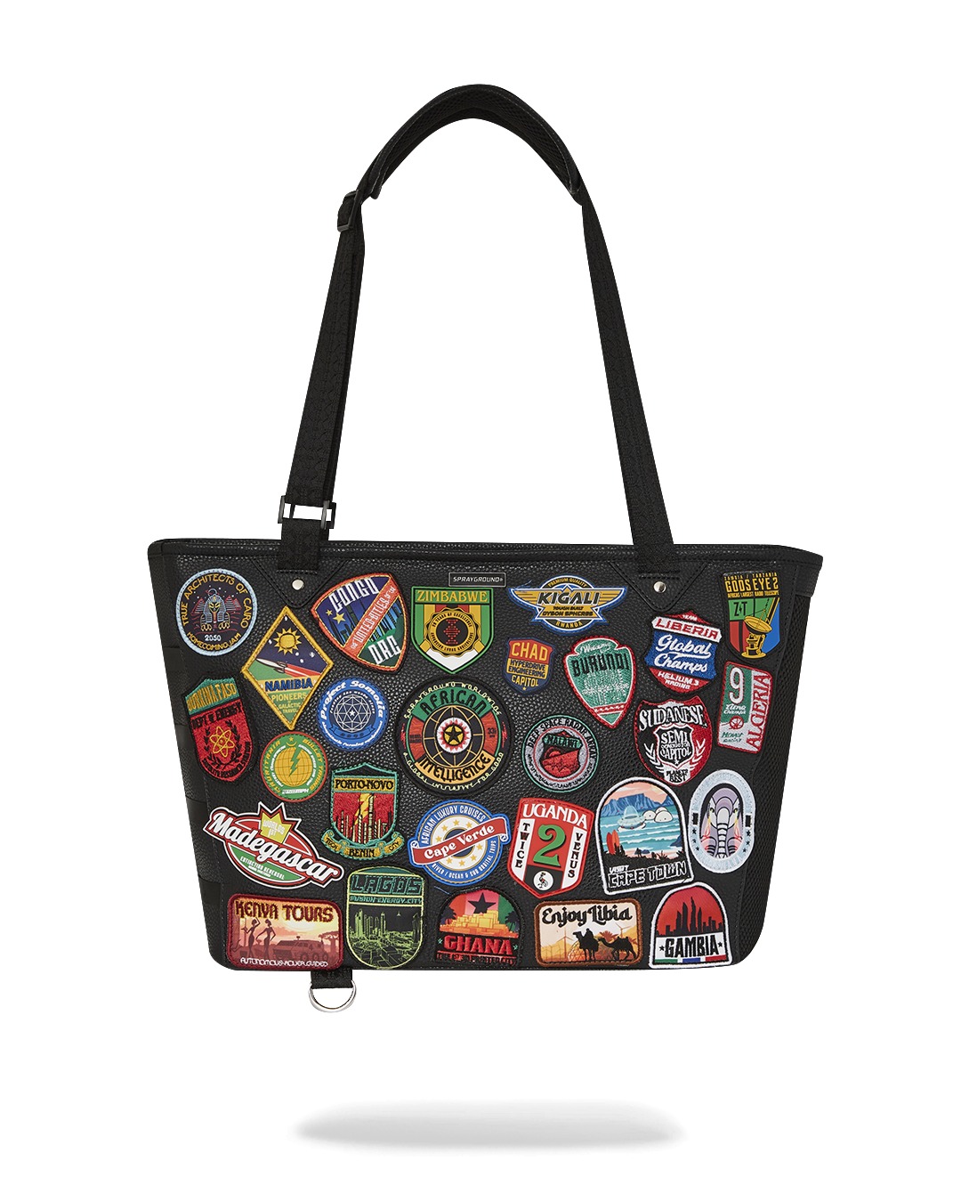 SPRAYGROUND® TOTE A.I. THE 54 (PATCHES OF AFRICA) CARGO TOTE