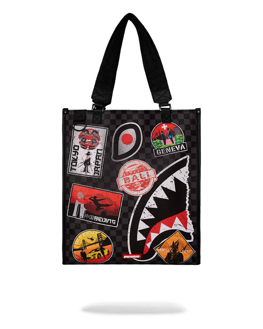 SPRAYGROUND® TOTE GLOBAL MOGUL UNLIMITED MILES LOFT TOTE