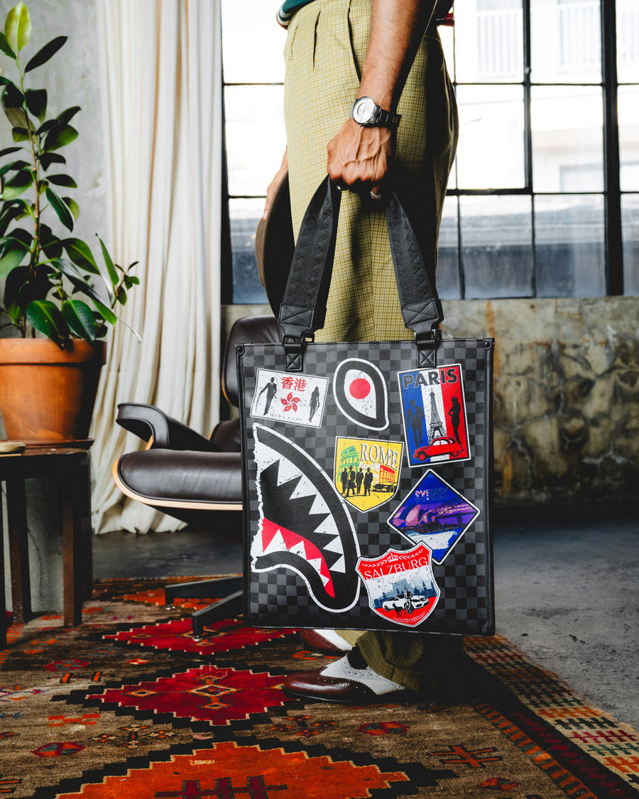 SPRAYGROUND® TOTE GLOBAL MOGUL UNLIMITED MILES LOFT TOTE