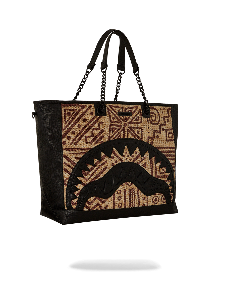 SPRAYGROUND® TOTE A.I. PALM MIRAGE SHARK LUXE BEACH TOTE