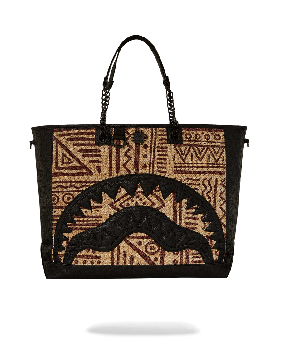 A.I. PALM MIRAGE SHARK LUXE BEACH TOTE (SANDFLOWER COLLAB)