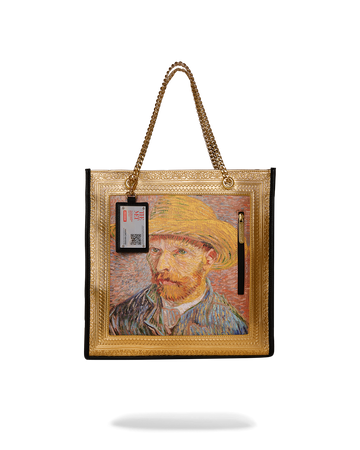 SPRAYGROUND® TOTE THE MET VAN GOGH FRAMED SELF-PORTRAIT TOTE