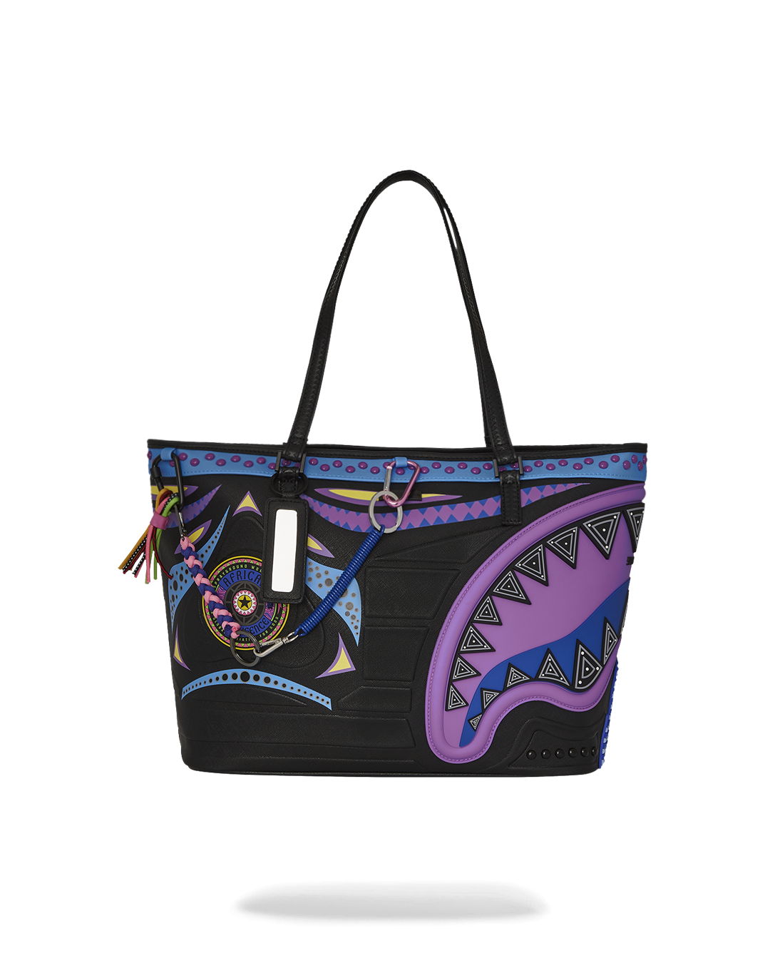 SPRAYGROUND® TOTE AFRICAN INTELLIGENCE 12 BROOKLYN & BEYOND TOTE - SANDFLOWER COLLAB