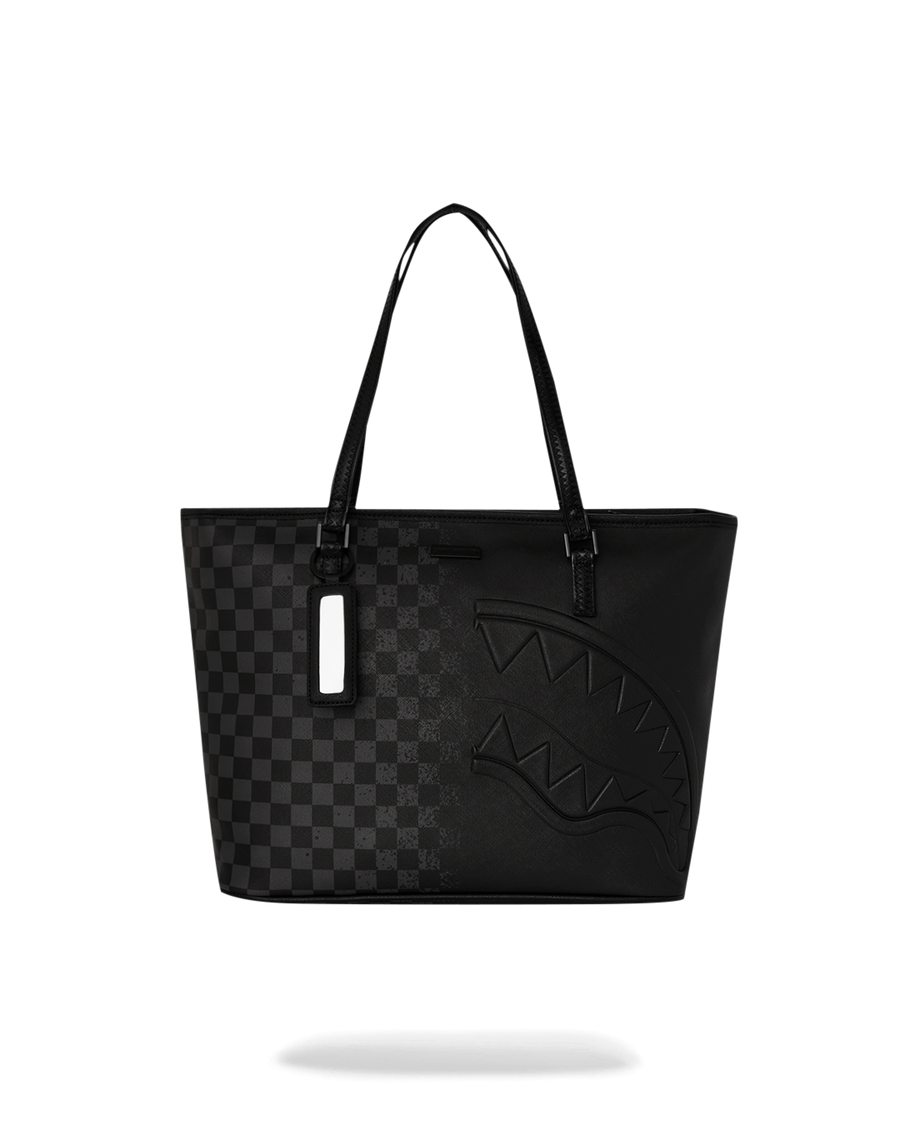 SPRAYGROUND® TOTE SPRITZ GREY CHECK TOTE