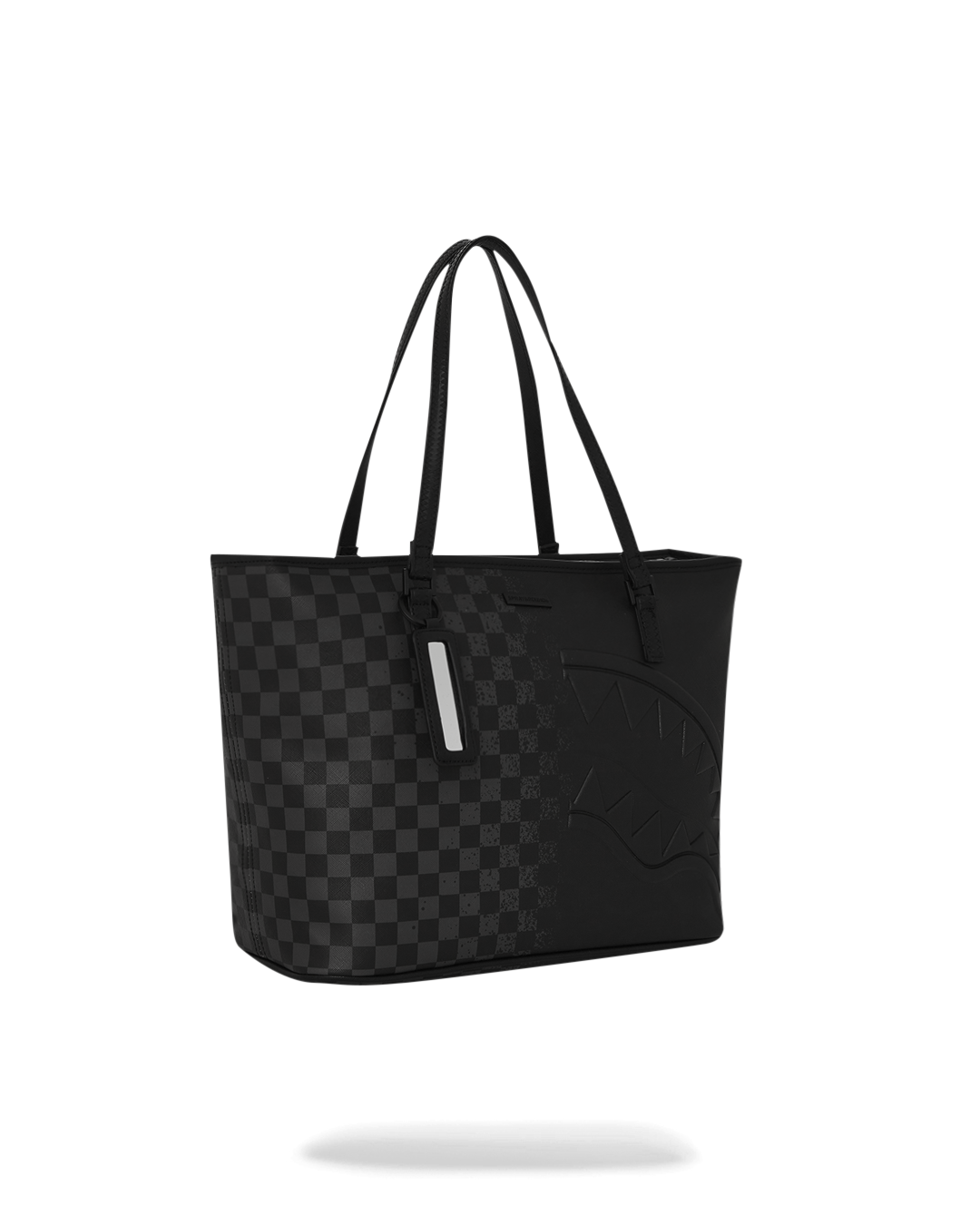 SPRAYGROUND® TOTE SPRITZ GREY CHECK TOTE