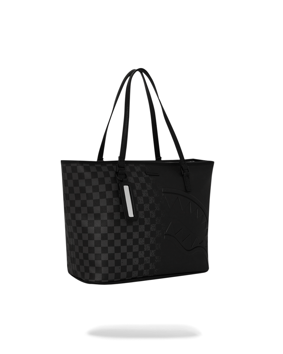 SPRAYGROUND® TOTE SPRITZ GREY CHECK TOTE