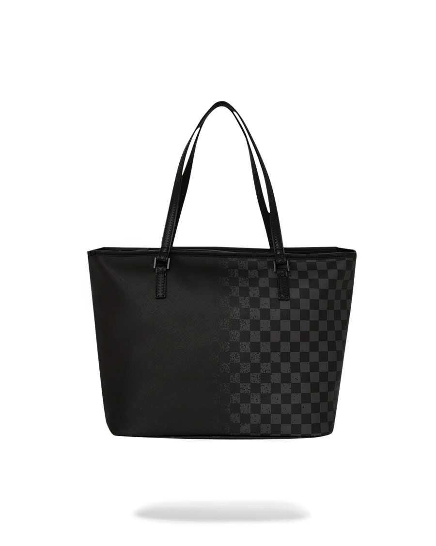 SPRAYGROUND® TOTE SPRITZ GREY CHECK TOTE