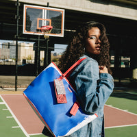 SPRAYGROUND® TOTE KEITH HARING BLUE PURSE TOTE