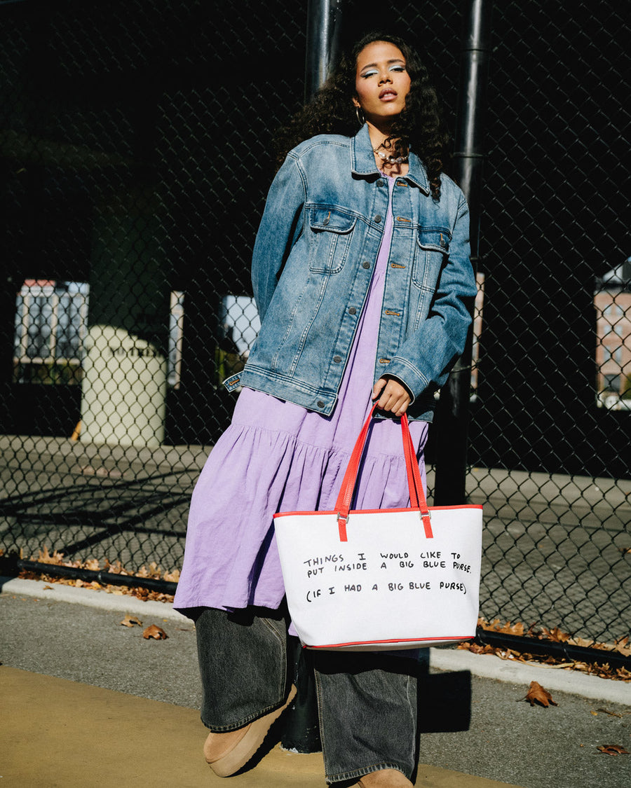 SPRAYGROUND® TOTE KEITH HARING BLUE PURSE TOTE