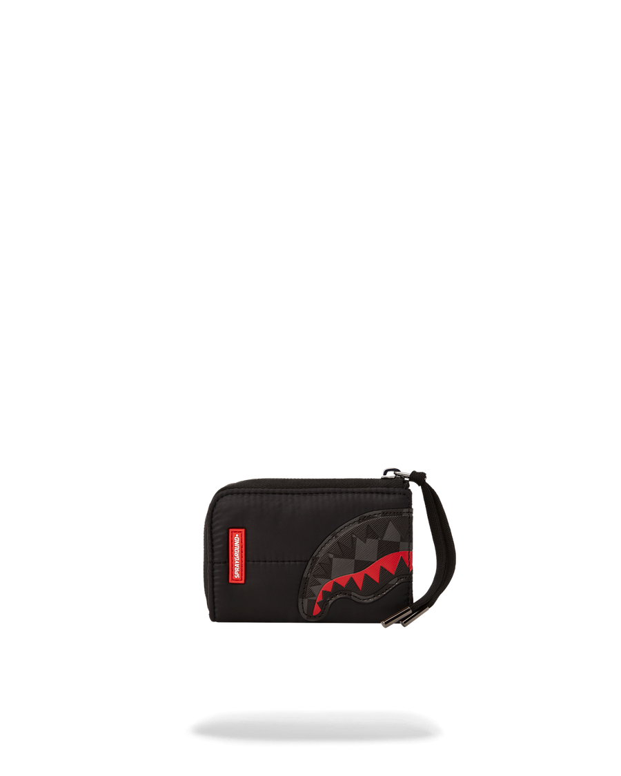 SPRAYGROUND® WALLET BLACK PUFFER CHECK WALLET