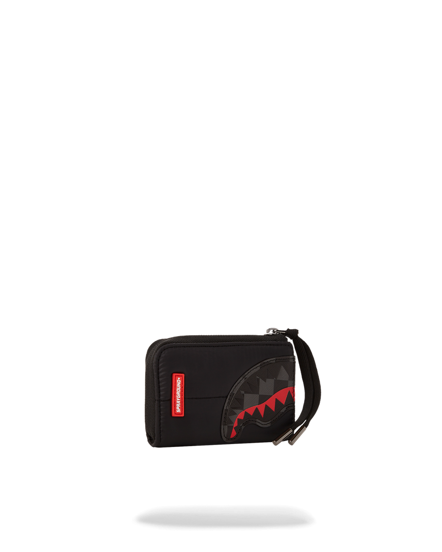 SPRAYGROUND® WALLET BLACK PUFFER CHECK WALLET