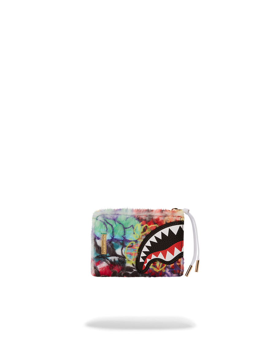 SPRAYGROUND® WALLET GRAFFITI FAUX FUR WALLET