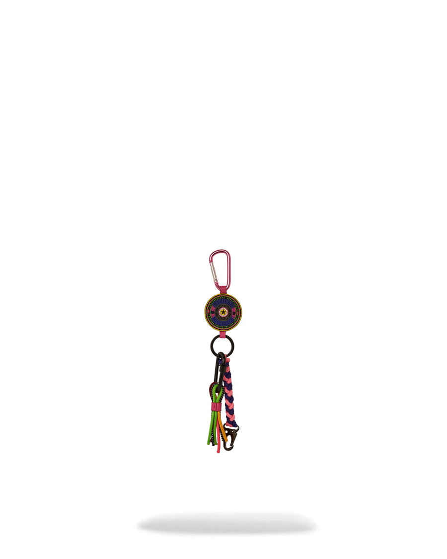 SPRAYGROUND® KEYCHAIN AFRICAN INTELLIGENCE 12 BROOKLYN & BEYOND KEYCHAIN - SANDFLOWER COLLAB