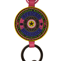 SPRAYGROUND® KEYCHAIN AFRICAN INTELLIGENCE 12 BROOKLYN & BEYOND KEYCHAIN - SANDFLOWER COLLAB